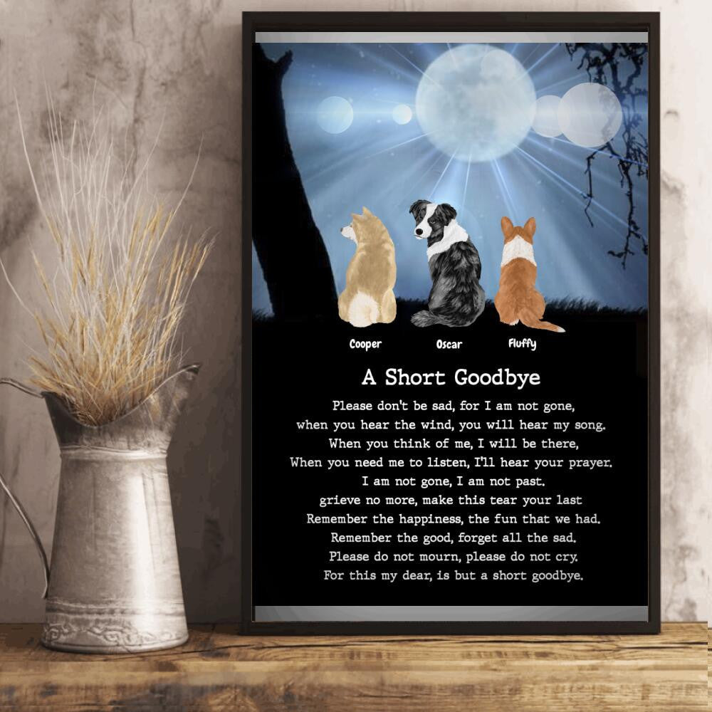 A Short Goodbye Personalized Canvas