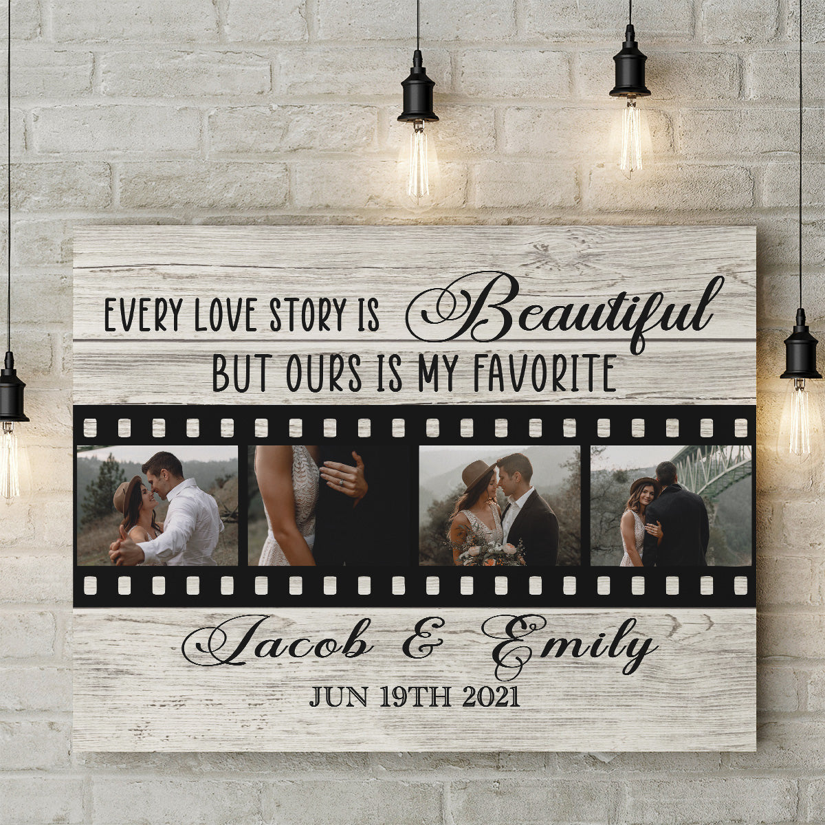 Personalized Gift Ideas Gift For Husband, Every Love Story is Beautiful Our is My Favorite Gift Ideas Framed Prints, Canvas Paintings