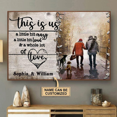 here Gifts Personalized Golf This Is Us Crazy Loud Love Canvas Home Decor