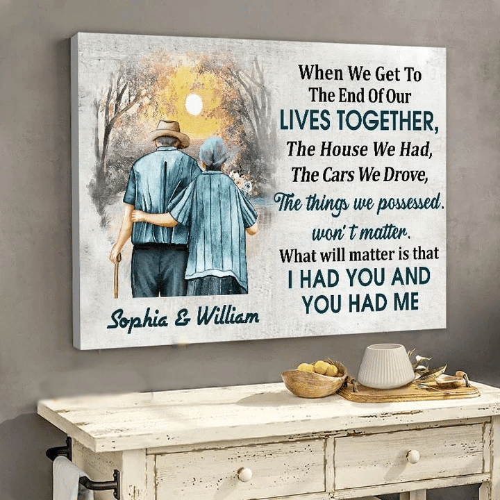 Memorial Gifts For Loss Of Father Grandfather, Personalized Canvas Prints, Sympathy Photo Frame DemCanvas