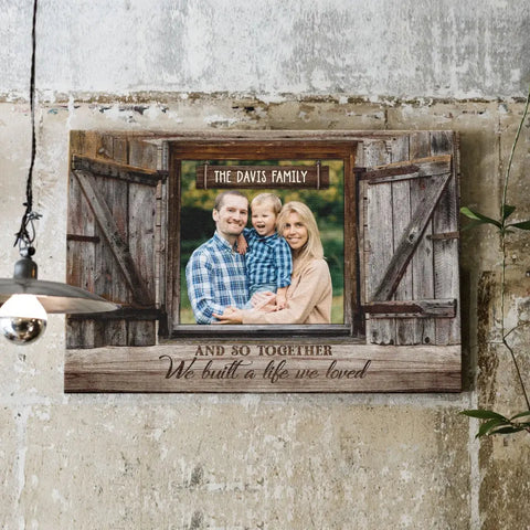 Personalized Family Photo Window Gift DemCanvas