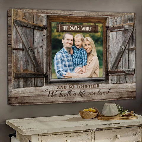 Personalized Family Photo Window Gift DemCanvas