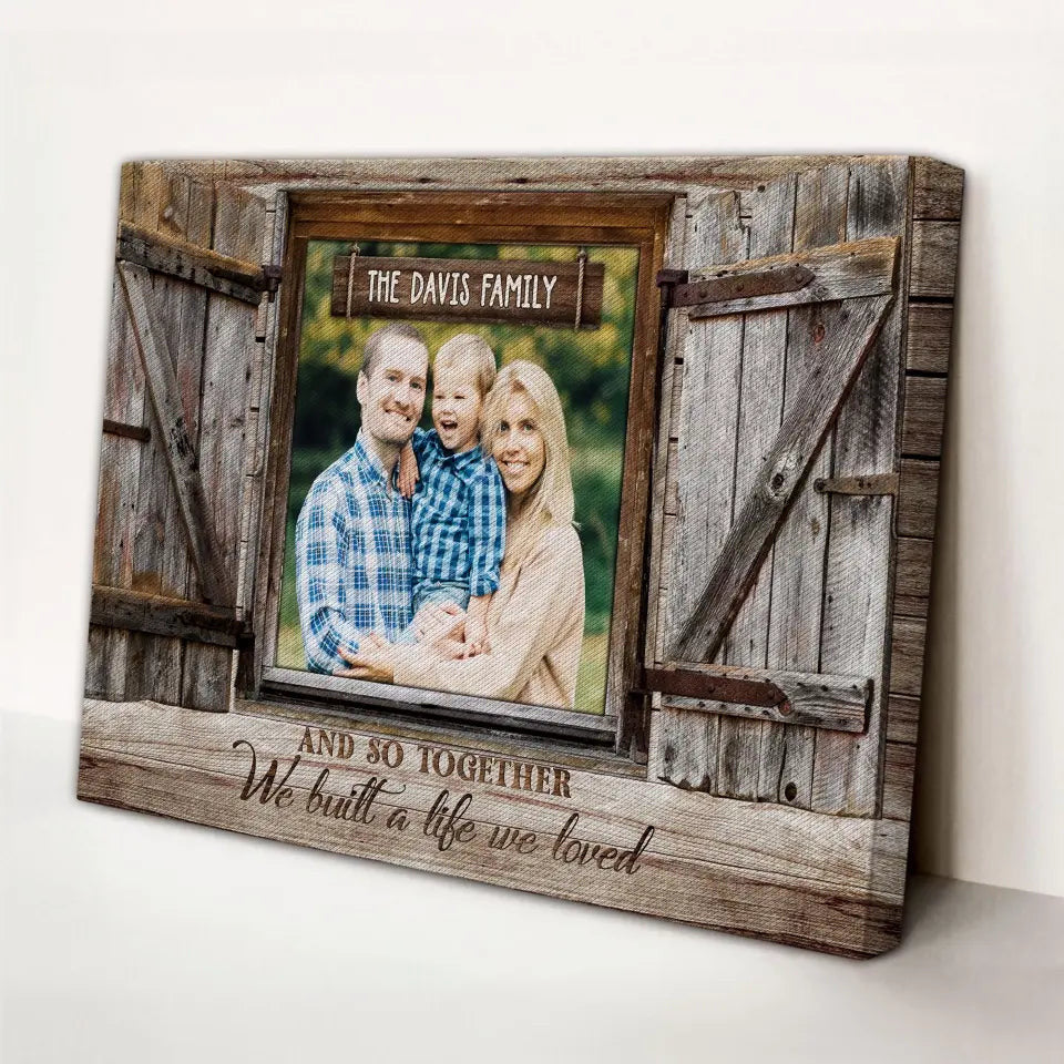 Personalized Family Photo Window Gift DemCanvas