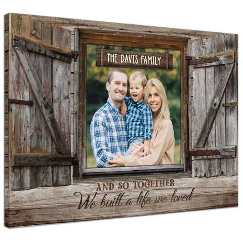 Personalized Family Photo Window Gift DemCanvas