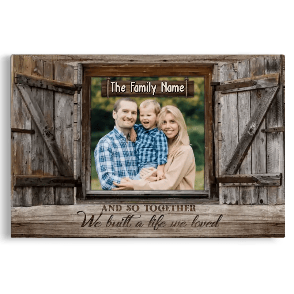 Personalized Family Photo Window Gift DemCanvas