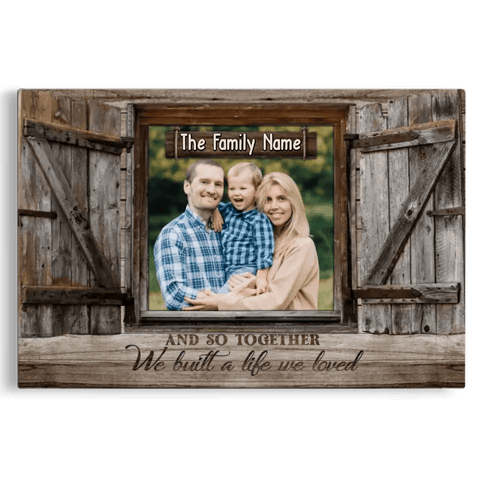 Personalized Family Photo Window Gift DemCanvas