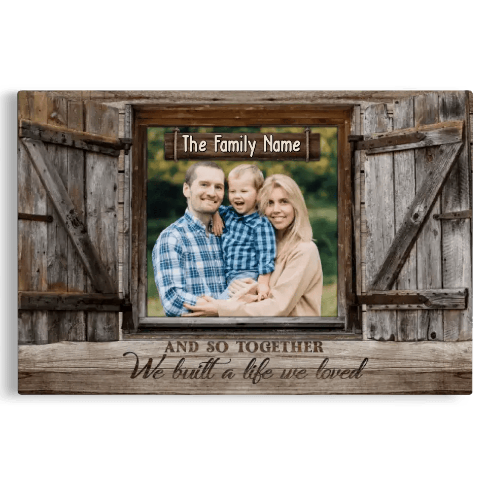 Personalized Family Photo Window Gift DemCanvas