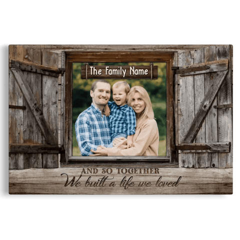 Personalized Family Photo Window Gift DemCanvas