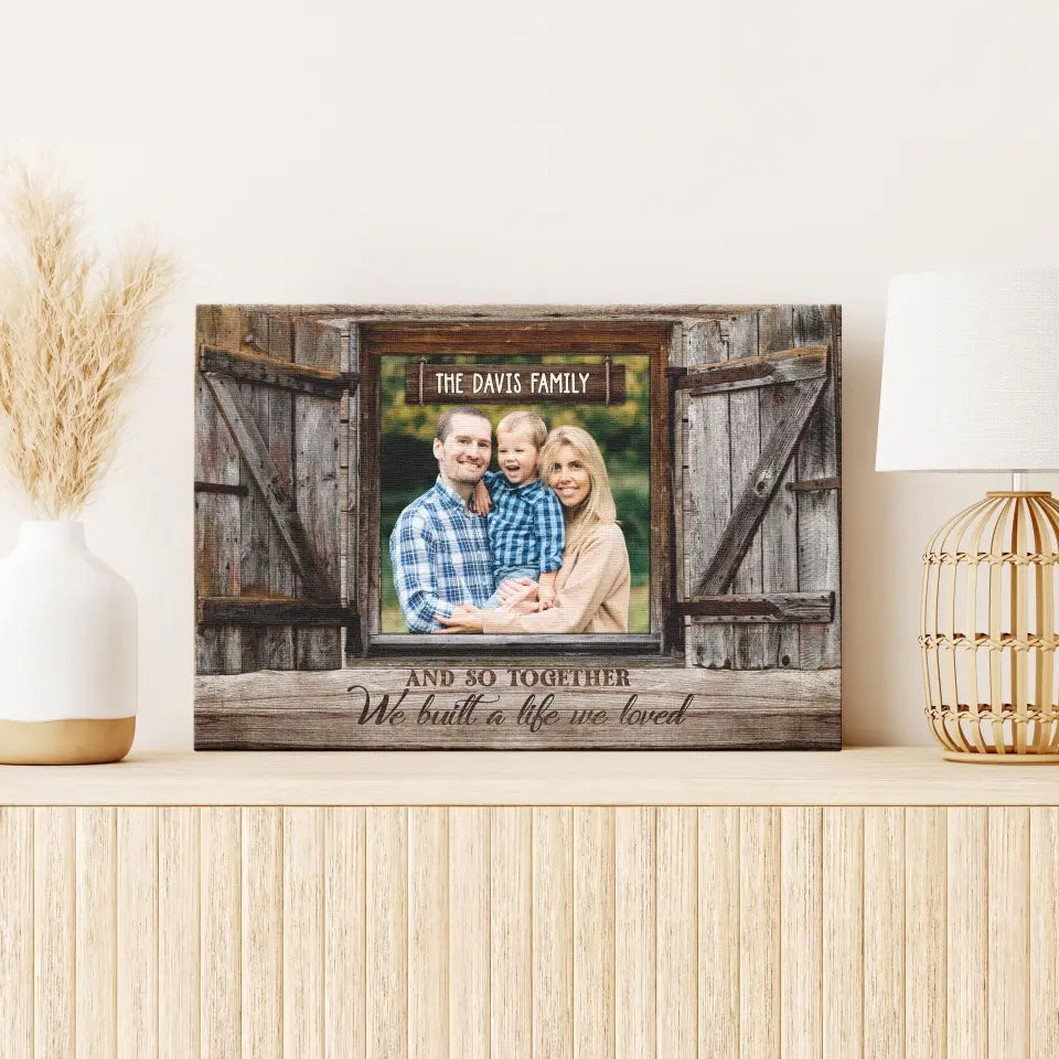 Personalized Family Photo Window Gift DemCanvas