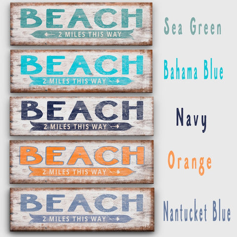 Personalized Beach House Signs, Beach Coastal Decor, Large & Small Rus