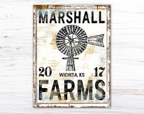 Personalized Family Sign Custom Last Name Farms Established Homestead