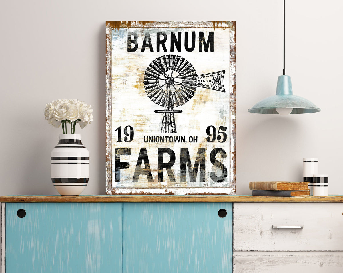 Personalized Family Sign Custom Last Name Farms Established Homestead