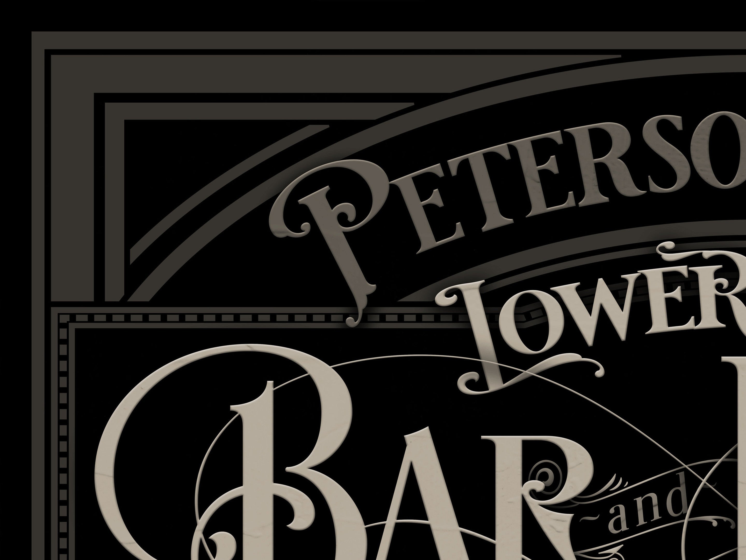 here Canvas Lower Level Bar Sign | Custom Lower Level Bar Sign | Family Bar Sign | Family Name Sign | Personalized Bar Sign | Vintage Sign | Metal Sign