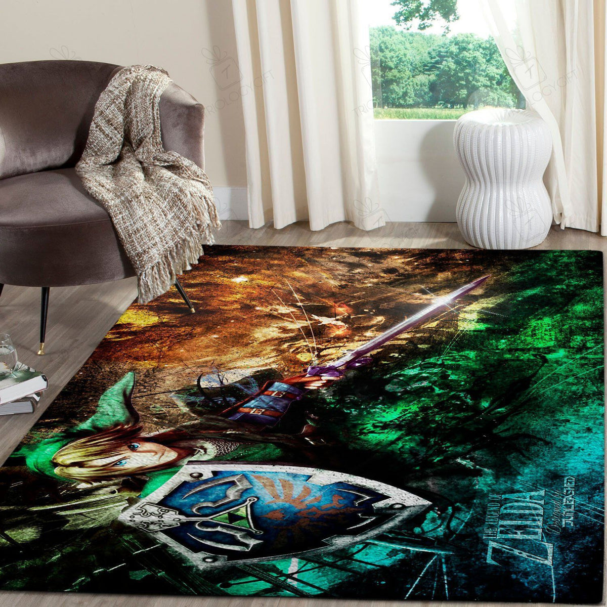 The Legend Of Zelda Floor Rectangle Area Rugs Carpet For Living Room, Bedroom, Kitchen Rugs, Non-Slip Carpet Rp126295 Print