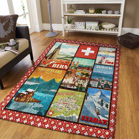 Switzerland Yq59682 Rectangle Area Rugs Carpet For Living Room, Bedroom, Kitchen Rugs, Non-Slip Carpet Rp125949 Print