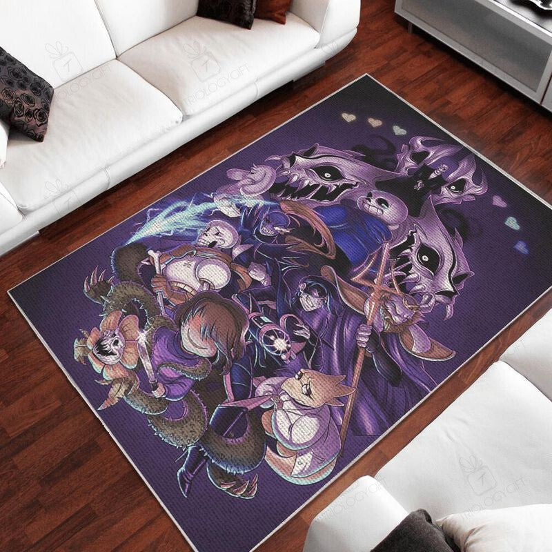 Undertale Mat All Over Print Rectangle Area Rugs Carpet For Living Room, Bedroom, Kitchen Rugs, Non-Slip Carpet Rp126832 Print